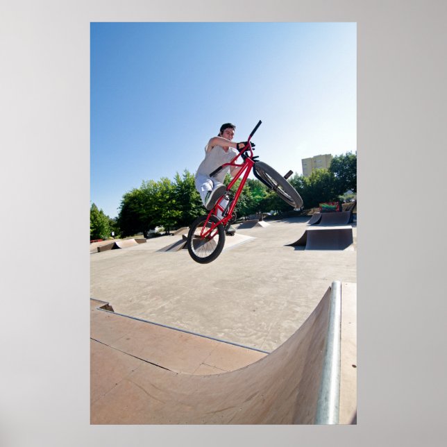 BMX Bike Stunt Bar Poster (Vorne)
