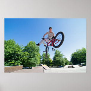 BMX Bike Stunt Schwanz Peitsche Poster