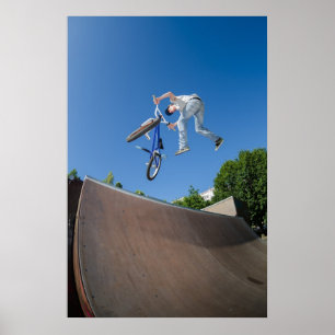 BMX Bike Stunt Schwanz Peitsche Poster