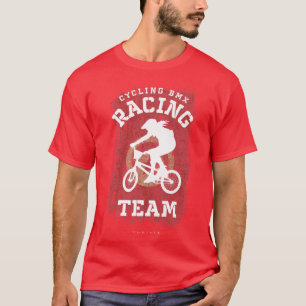 BMX Bike Tunesien Flaggen Radrennen T-Shirt