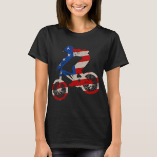 BMX Bike Usa BMX Vintag Geschenke American Flag Me T-Shirt