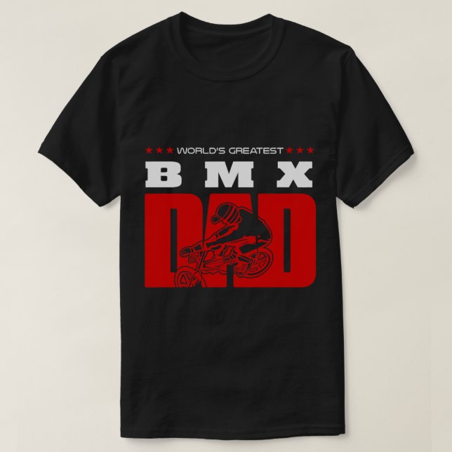 BMX Bike Weltbest Bmx Vater T-Shirt (Design vorne)