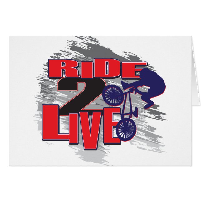 BMX Biker-Fahrt zum Leben (Vorderseite (Horizontal))