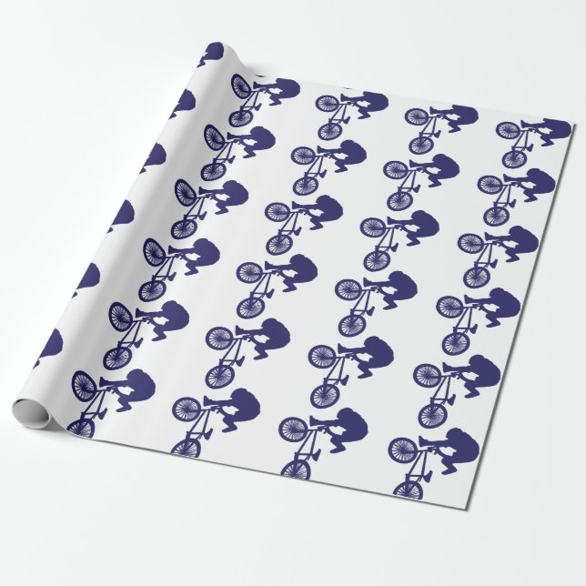 BMX Biker Geschenkpapier (Ungerollt)