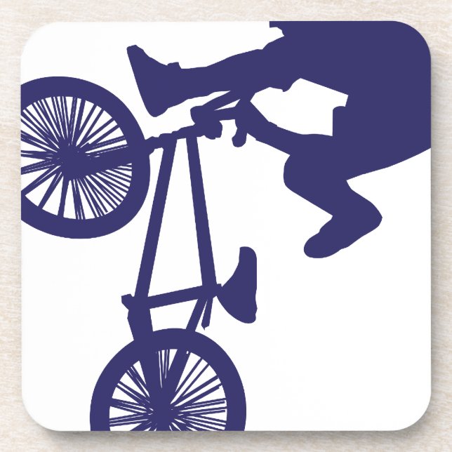 BMX Biker Getränkeuntersetzer (Vorderseite)