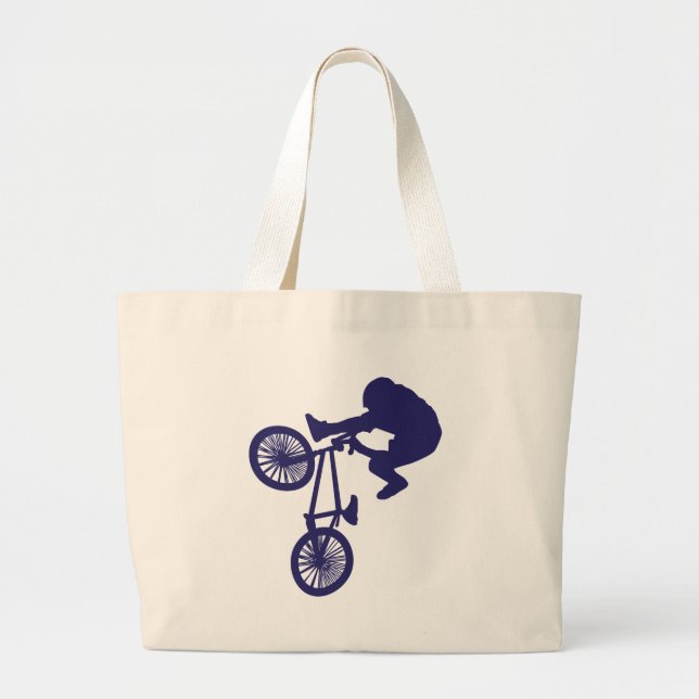 BMX Biker Jumbo Stoffbeutel (Vorne)