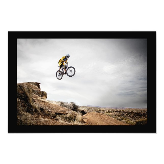 BMX Biker Jumping Poster (Vorne)