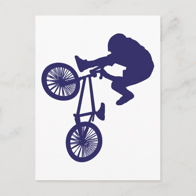 BMX Biker Postkarte (Vorderseite)