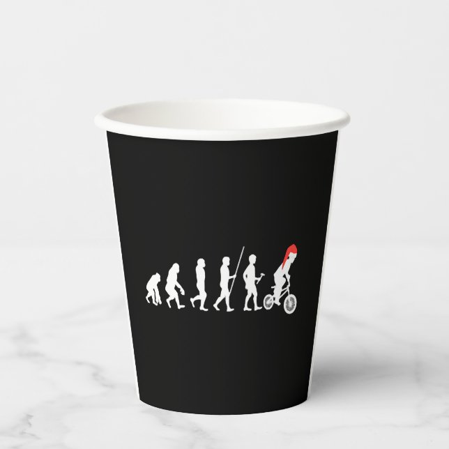 BMX Bikers Evolution Weihnachten Geschenke Ideen Pappbecher (Vorderseite)