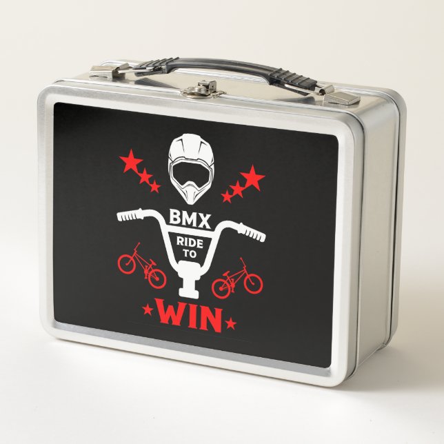 Bmx Bikers Freestyle Metall Brotdose (Vorderseite)