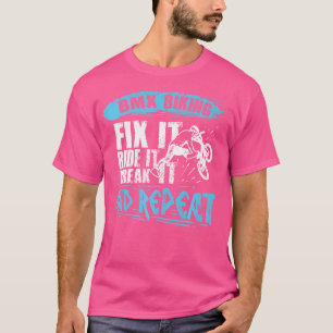 BMX Biking, damit es fährt und wieder lustige BMX T-Shirt