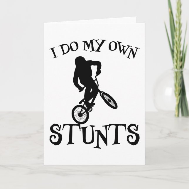Bmx Cycling Funny Sprichwort Bike Slogan Biker Ges Karte (Vorderseite)