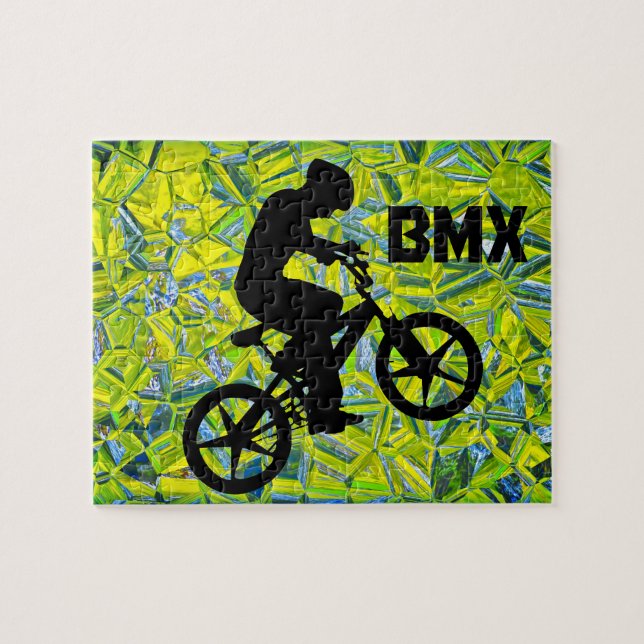 BMX Fahrrad-Reiter Puzzle (Horizontal)