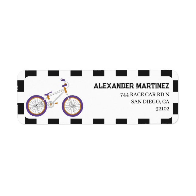 BMX-Fahrrad-Rücksendeadresse (Vorne)
