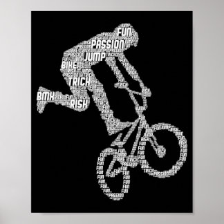 BMX-Fahrrad-Stunt-Freestyle-Fahrer-Jungen-Kinder Poster