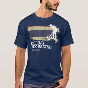 BMX-Fahrrad Thailand-Flagge Radfahren Radsport BMX T-Shirt