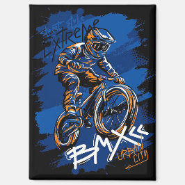 Bmx Fahrrad Urban Graffiti Streetwear  Magnet