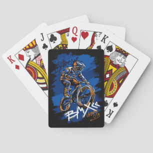 BMX-Fahrrad Urban Graffiti Streetwear Spielkarten