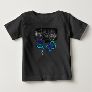 BMX-Fahrradsport Farbige Reflexion Baby T-shirt