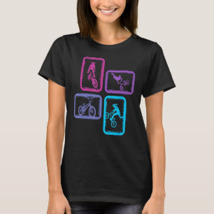 BMX Fahrradtricks Vintage Kinder Frauen Mädchen BM T-Shirt