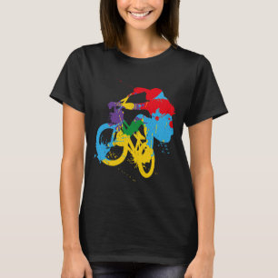 BMX-Farb-Fahrrad-Fans-Fahrrad-Biker-BMX-Fahrradfah T-Shirt
