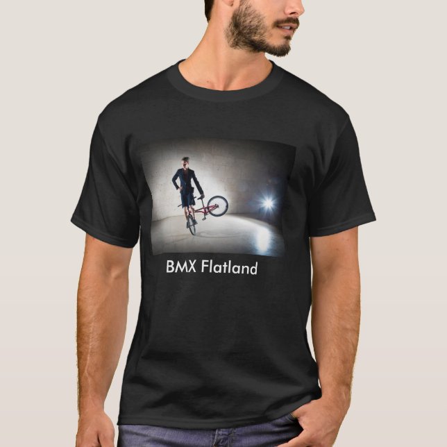 BMX Flachland-T - Shirt mit kundengerechtem Text (Vorderseite)