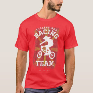 BMX Flag Makedonien Radrennen T-Shirt