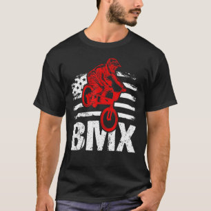 BMX Flag USA Amerikanisches Flaggenfahrrad Fan Bik T-Shirt