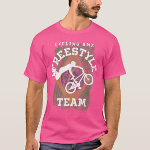 BMX Freestyle Bike Brasilien Flaggen Fahrradfahren T-Shirt