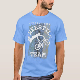 BMX Freestyle Bike Estland Flaggen Fahrradfahren B T-Shirt