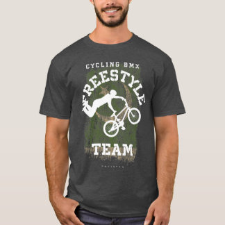 BMX Freestyle Bike Pakistan Flaggen Fahrradfahren T-Shirt