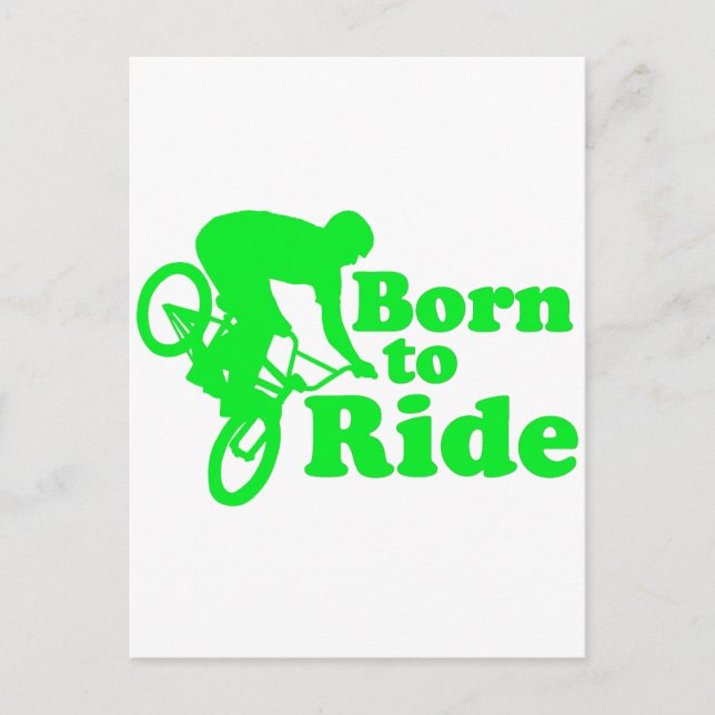 BMX Geboren zu fahren Postkarte (Vorderseite)