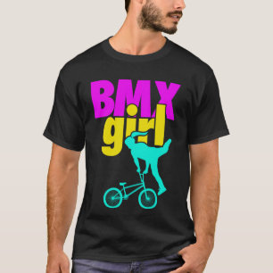 BMX Girl Bicycle Racer Stunts Geschenk T-Shirt