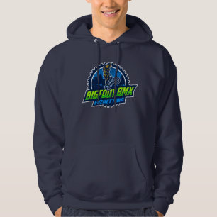 BMX Hoodie Bigfoot mit Großlogos (weiße Kontur)
