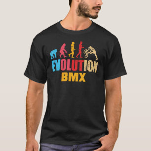 BMX Human Evolution Vintag Old School Bicycle Cyc T-Shirt