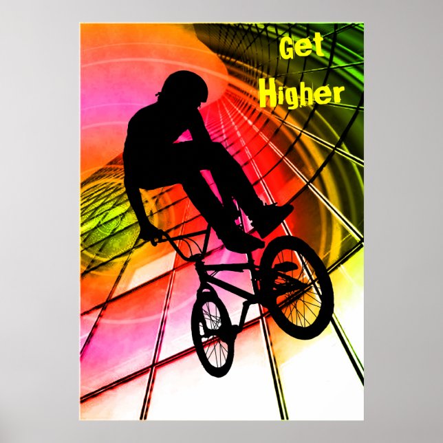 BMX in Lines & Circles Poster (Vorne)