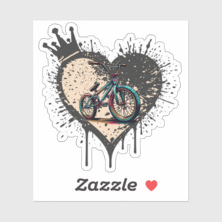 BMX ist meine Liebe, die Vinyl-Aufkleber nach Maß Aufkleber