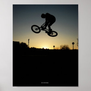 BMX jump street stunt Poster