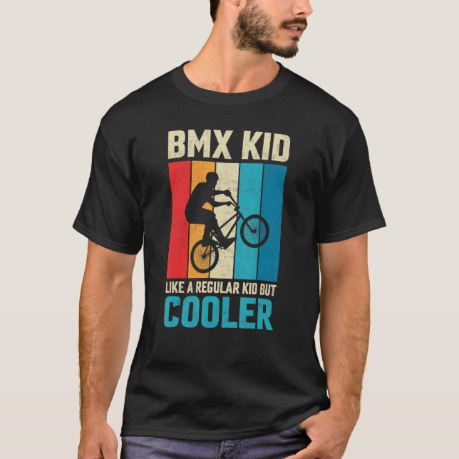 BMX Kind wie ein normaler kid Freestyle Cyclist BM T-Shirt (Vorderseite)