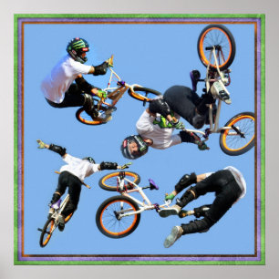 BMX Kunst, Copyright Karen J Williams Poster