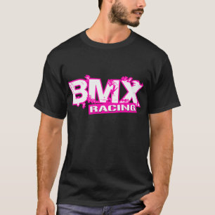 BMX LAUFENDES ROSA WEISS T-Shirt