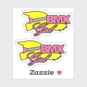 BMX Mädchen Aufkleber