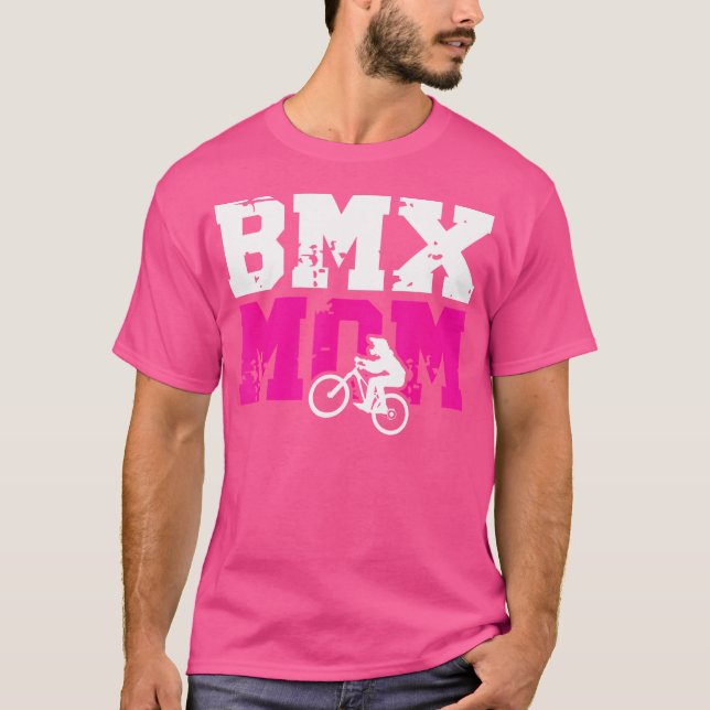 BMX Mama einer BMX-Riderin Proud Bmx Mama T-Shirt (Vorderseite)