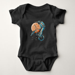 BMX Moon Space Biker Baby Strampler