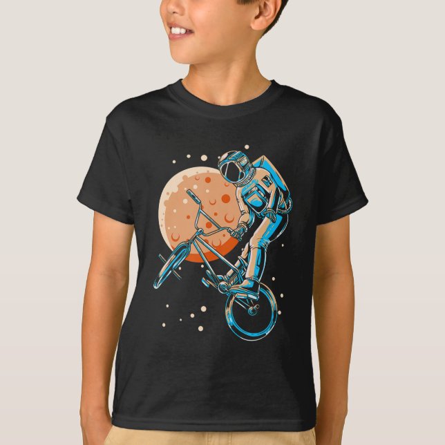 BMX Moon Space Biker T-Shirt (Vorderseite)