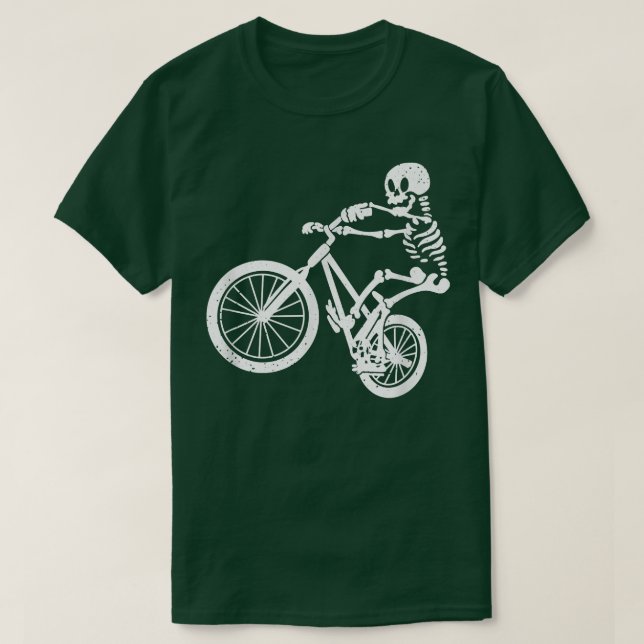 BMX Mountain Bike Skeleton I BMX Cyclist Biker  T-Shirt (Design vorne)