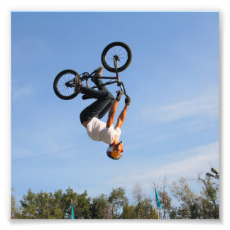 BMX nach unten Gedreht Fotodruck