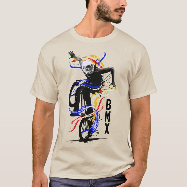 Bmx Old School - Bmx Bike Flatland T - Shirt (Vorderseite)