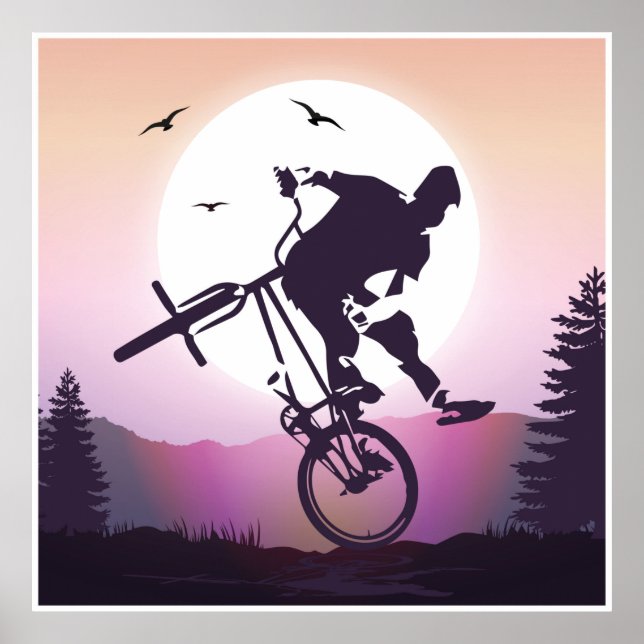 Bmx Poster Print - Bmx Bike - Sunset Bmx (Vorne)
