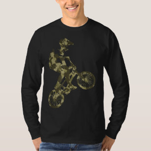 BMX Racing Extremsport Bike Rider tarnen sich von T-Shirt